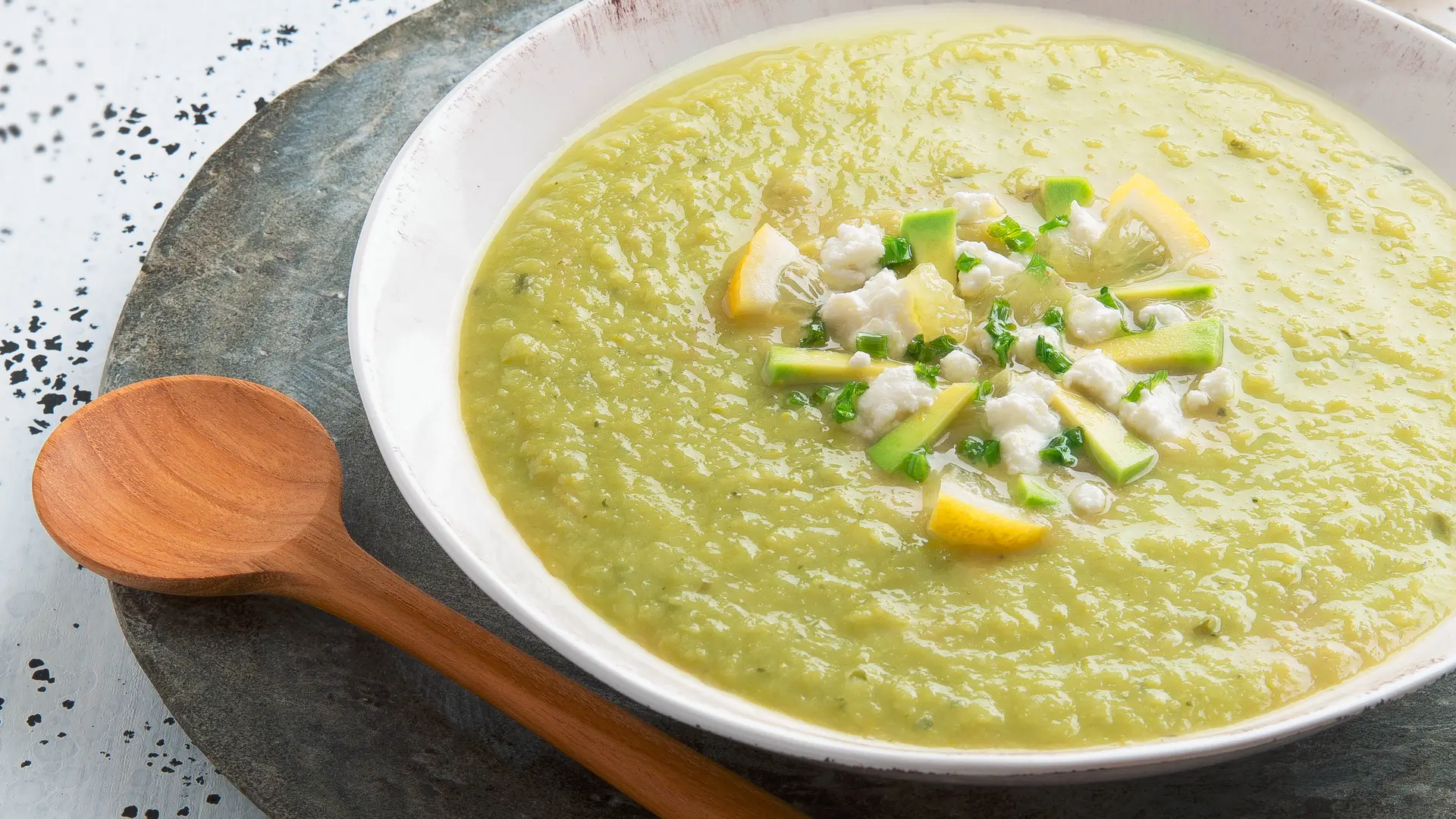 Gaspacho Avocat Citron Ciboulette