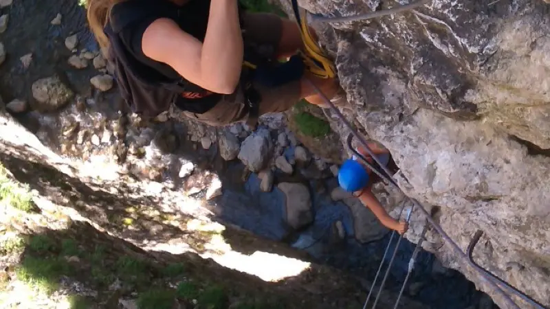 Via Ferrata d’Agnielles avec Eric Fossard Bleu Montagne.