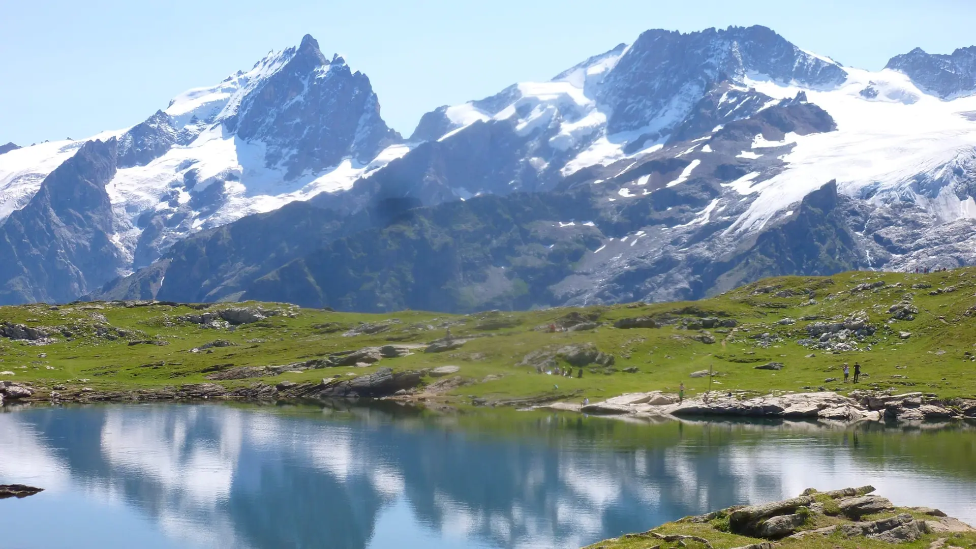 Lac Lérié la Meije et le Râteau