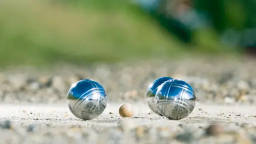 Partie de pétanque
