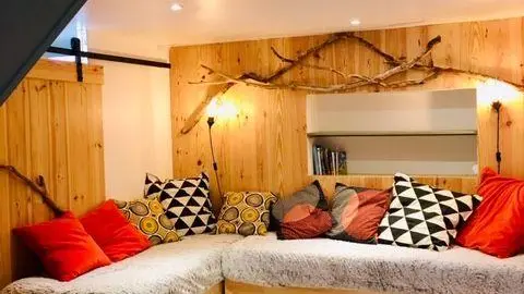 chambre rez de  jardin avec lits jumelables