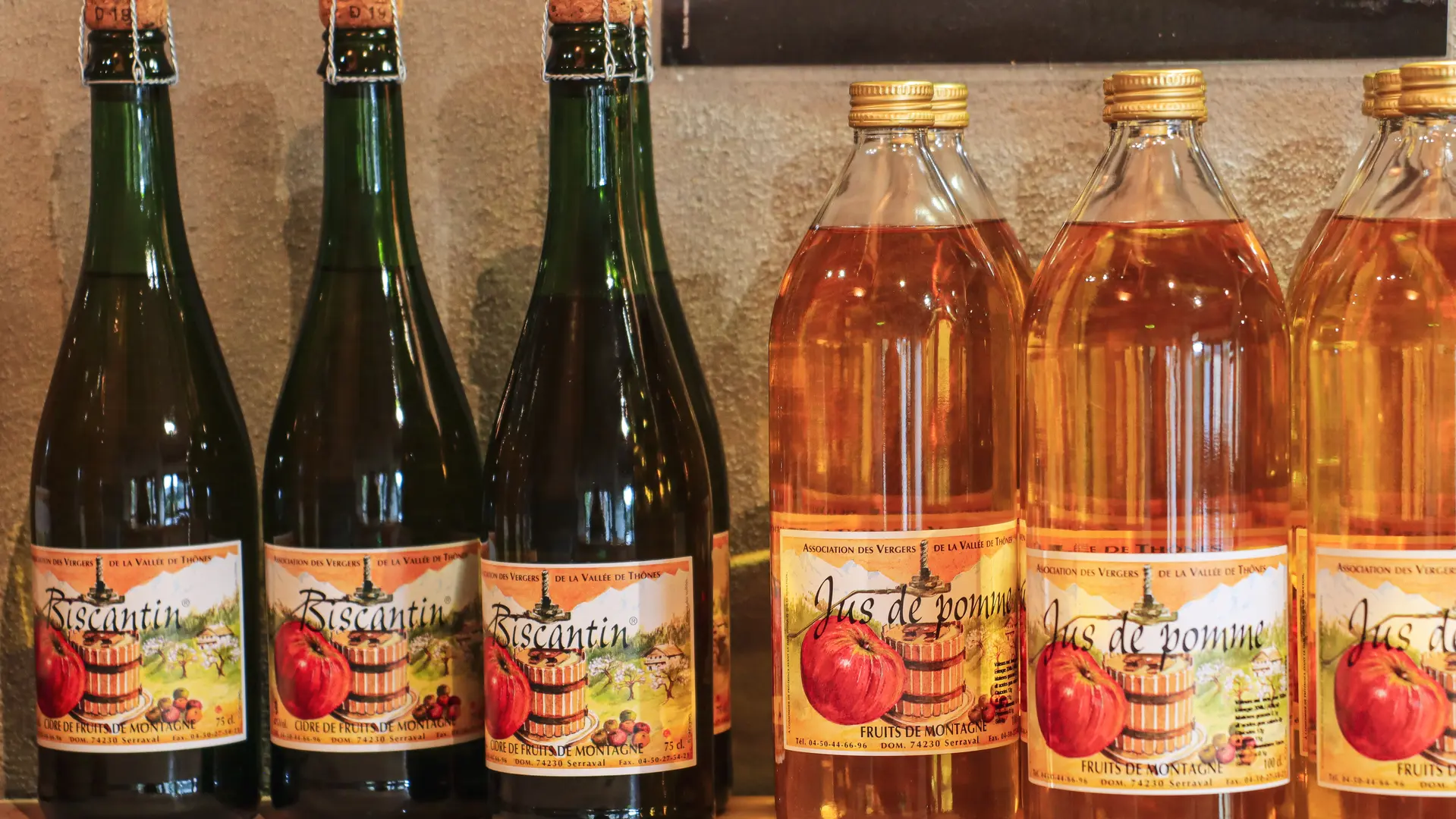 Jus de pomme et Biscantin