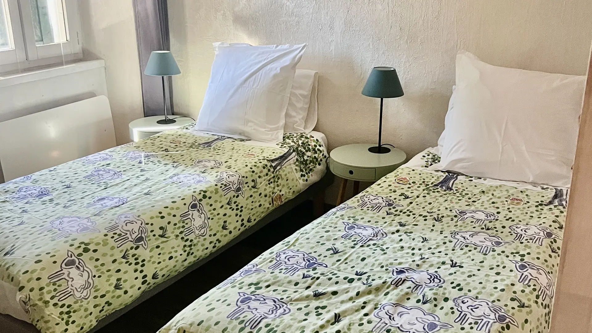 Chambre en version lits jumeaux