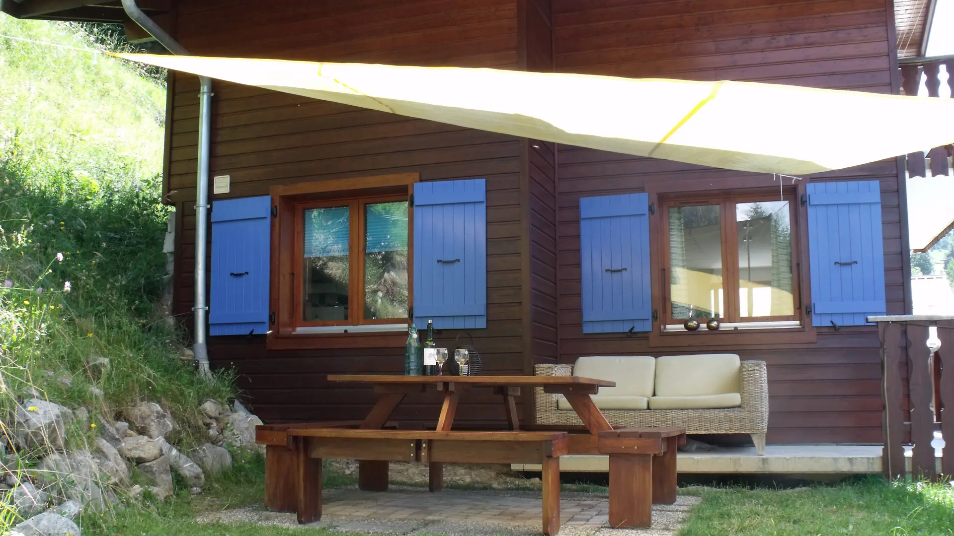 Terrasse en été