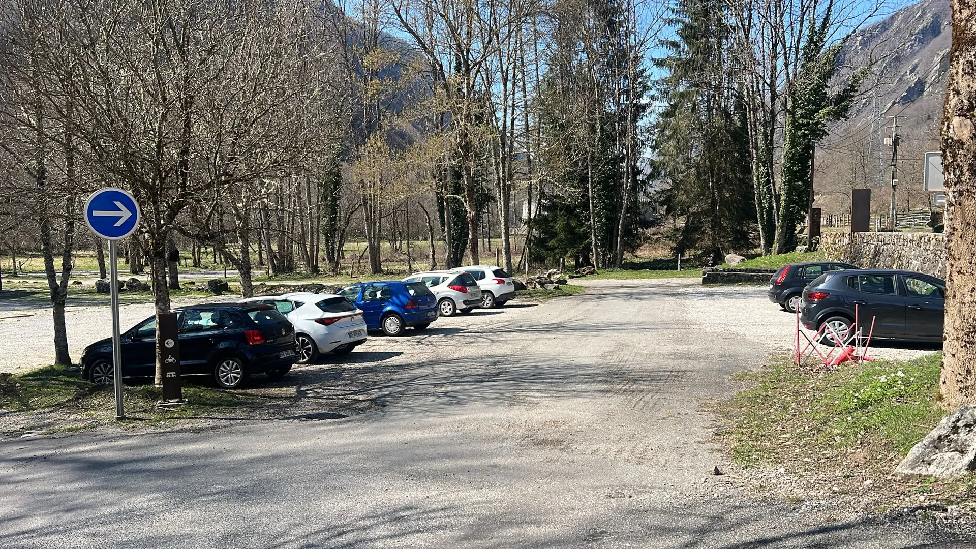 Le parking des forges d'Orlu