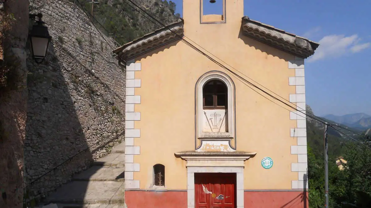 Accès Chapelle Saint-Jean-Touet-Sur-Var-Gîtes de France des Alpes-Maritimes