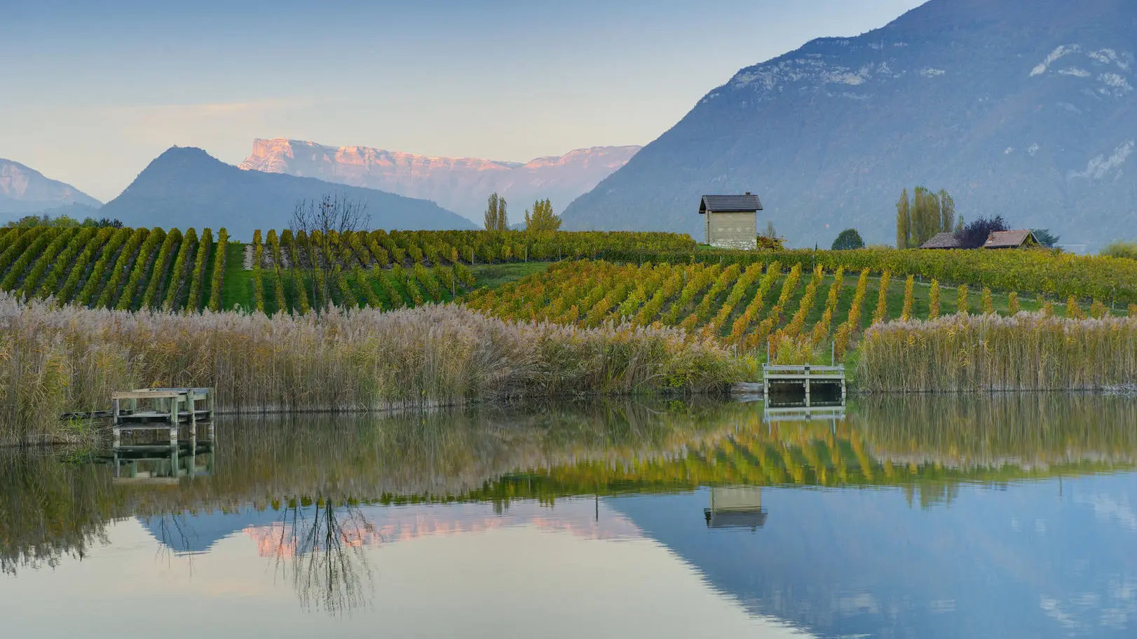 Lac St André et vignobles