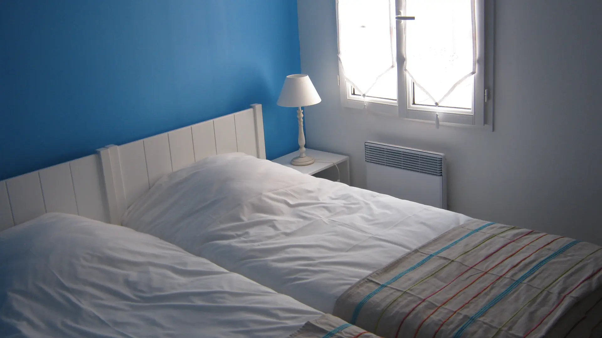 Chambre bleue - Lits