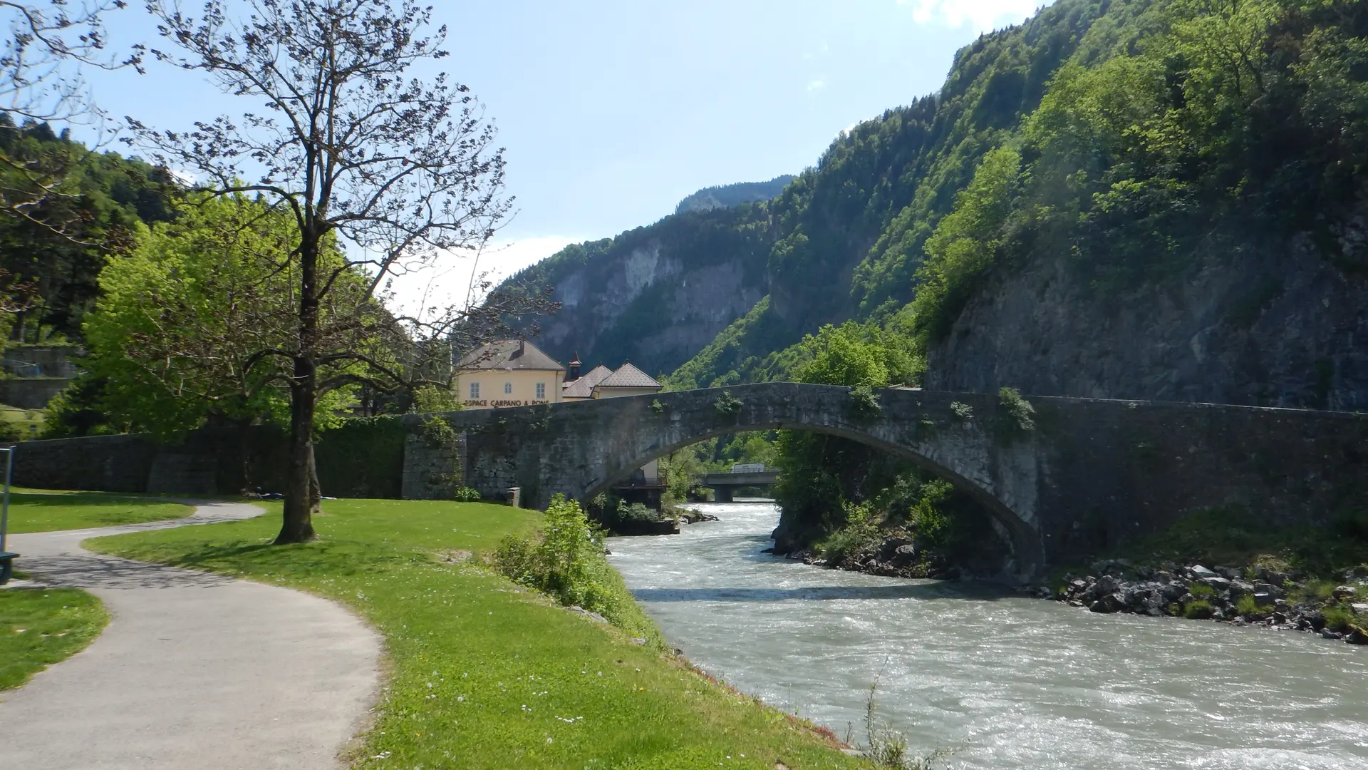 Vue depuis la piste cyclable