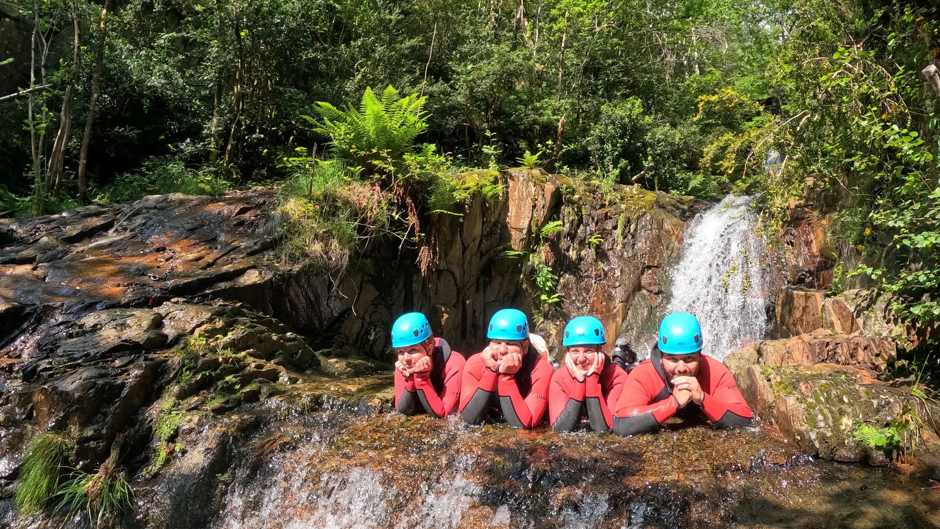 Groupe de canyonistes