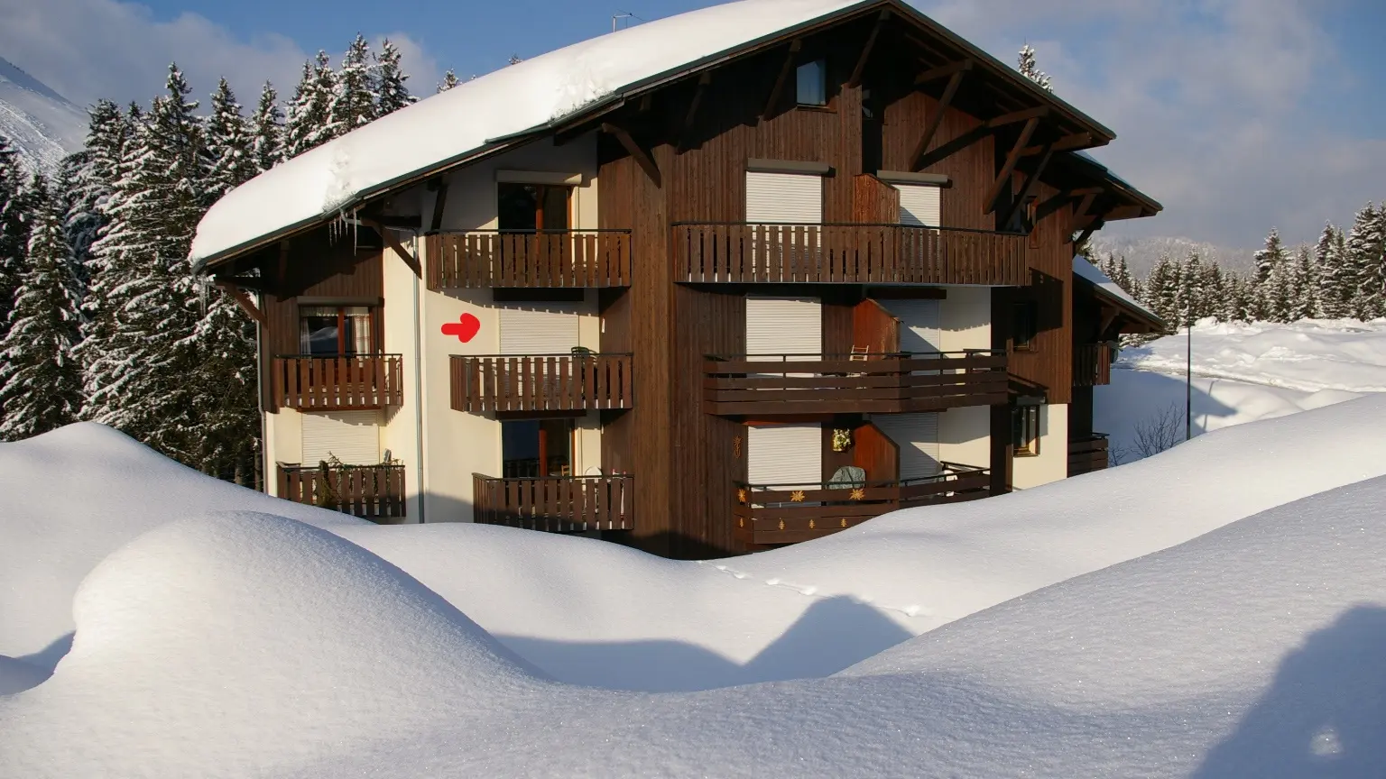 Situation de l'appartement dans la résidence