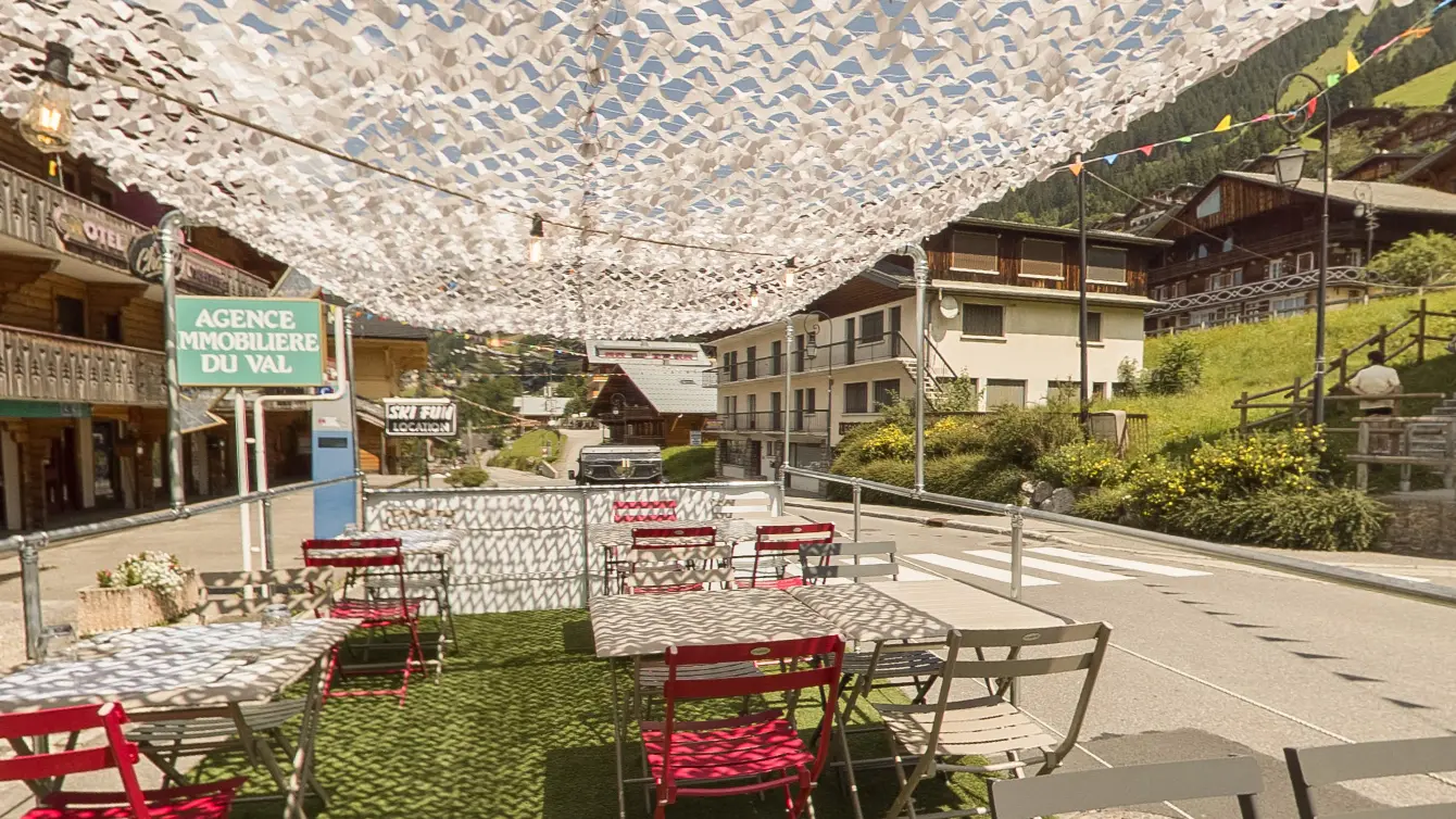 Terrasse ombragée