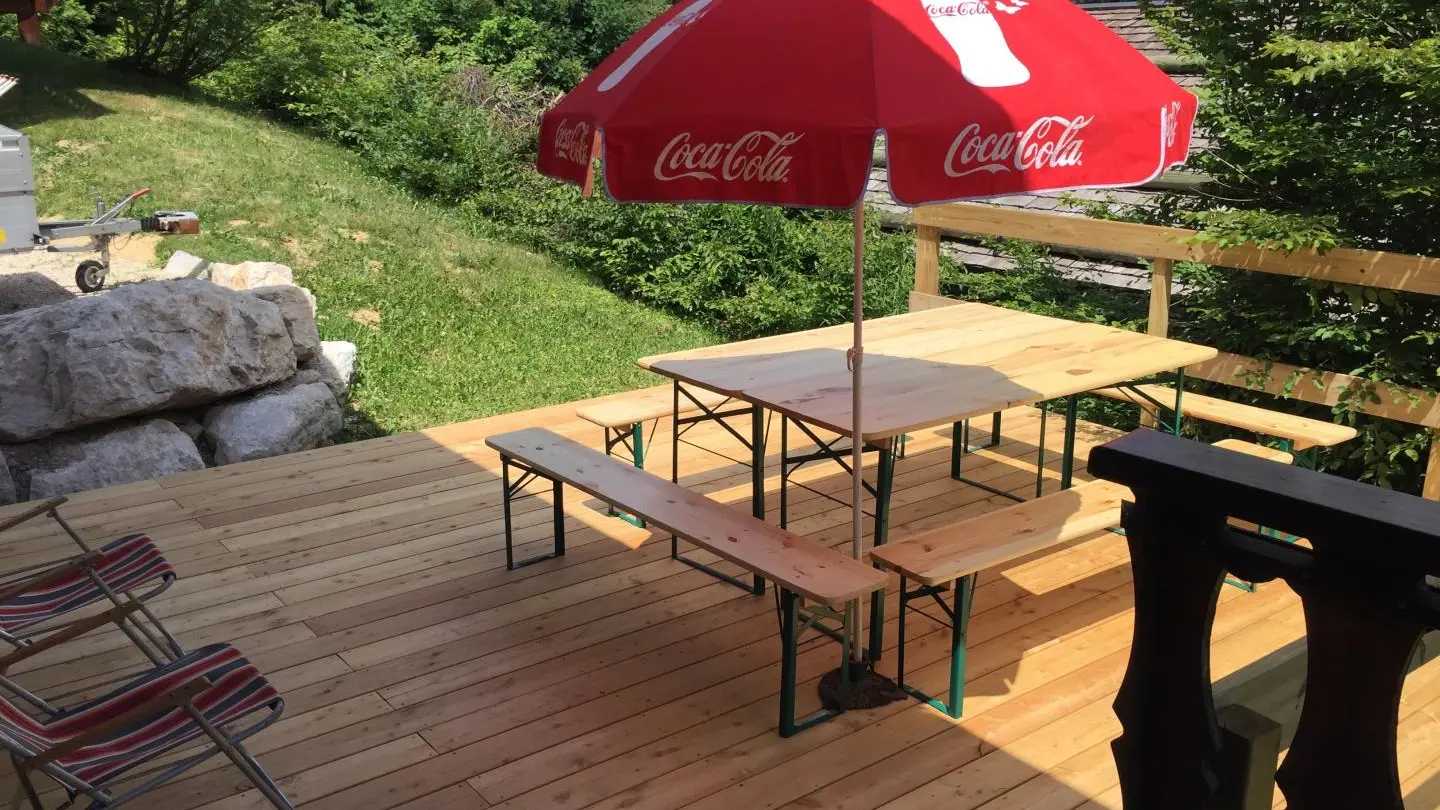 Belle terrasse extérieure.