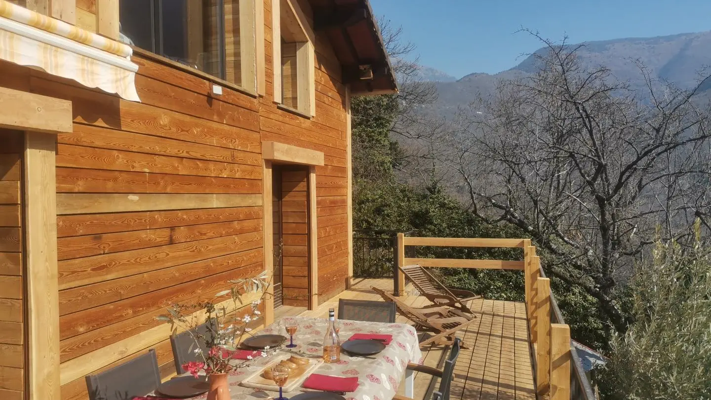 Terrasse - Les Grillons - Belvedere -Gîtes de France Alpes-Maritimes