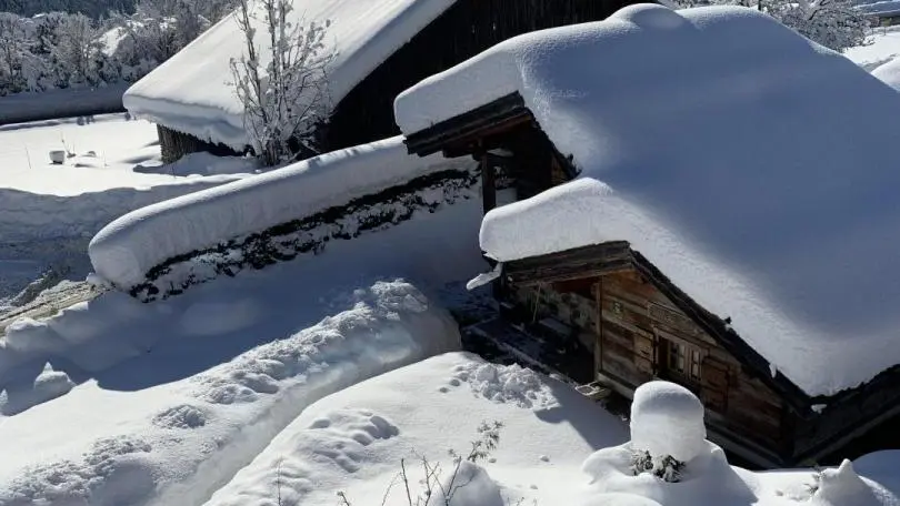 Le mazot sous la neige