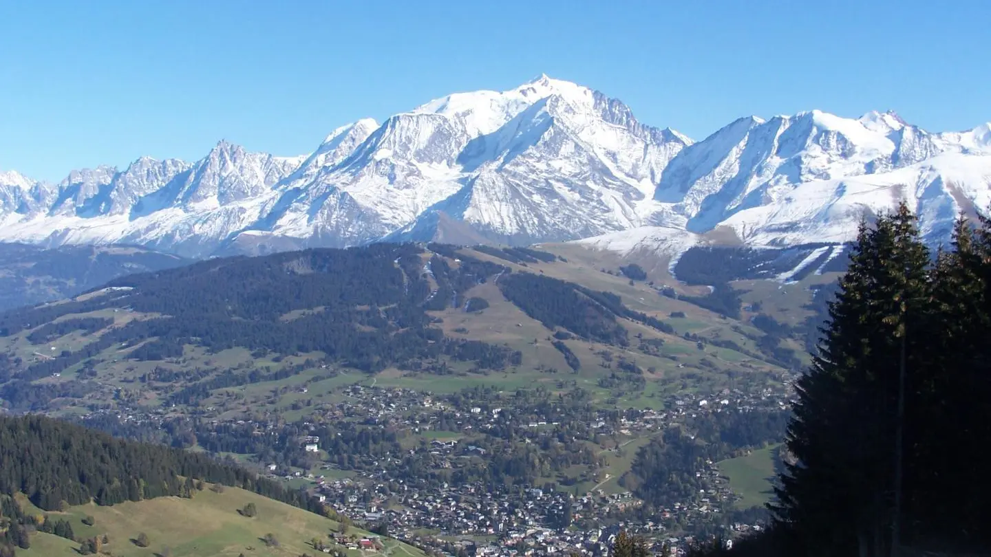 Megève vu des alpages