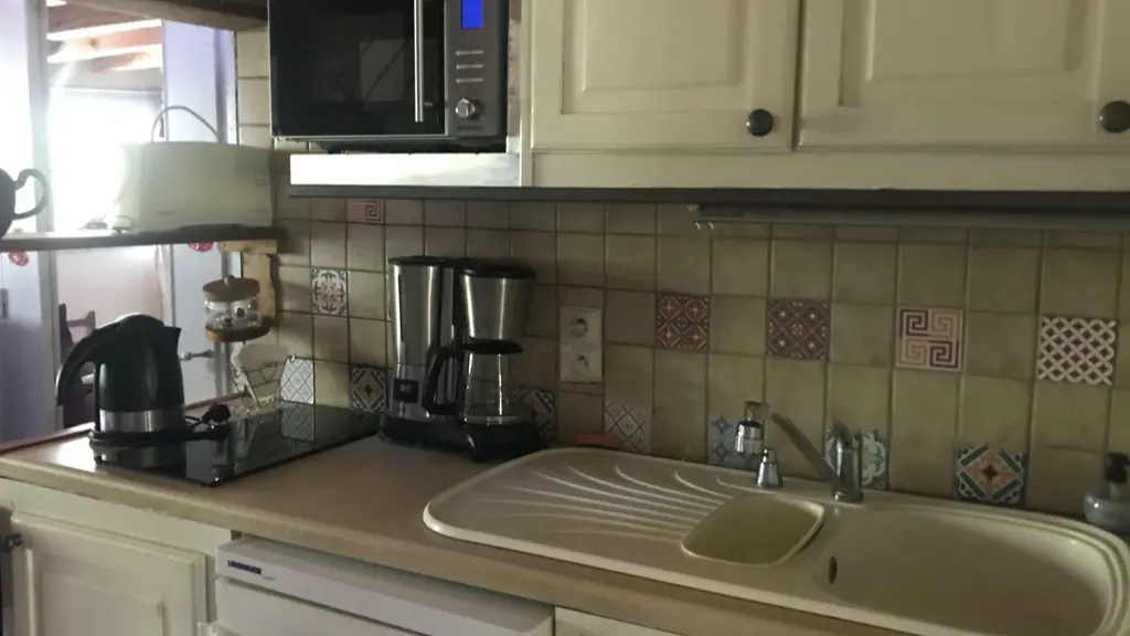 La kitchenette.