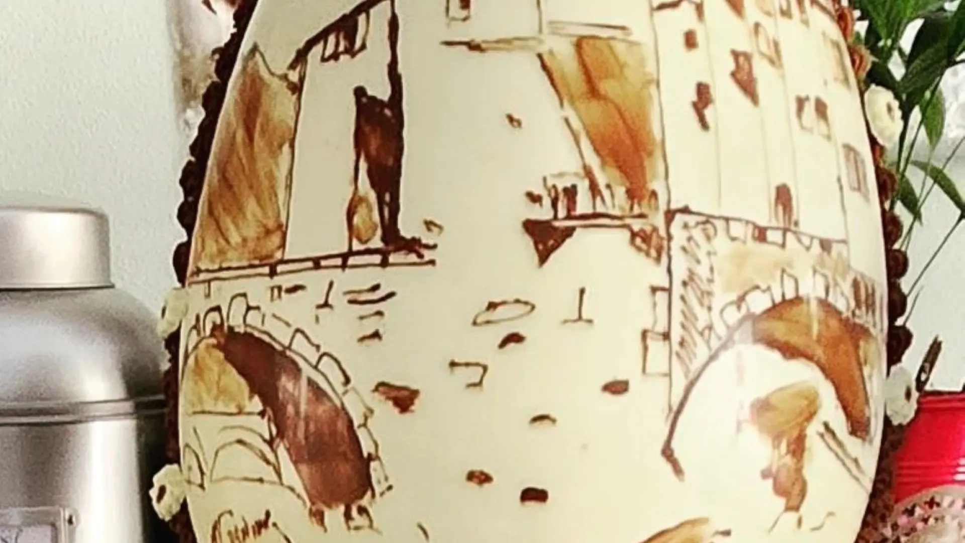 photo le pont vieux en chocolat