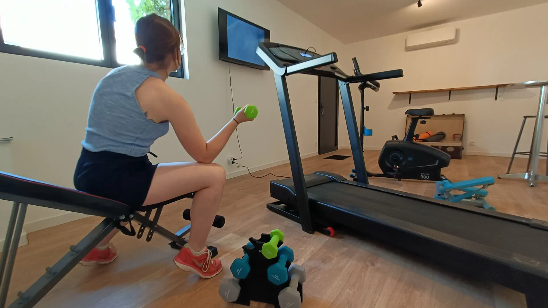 Salle de sport fitness climatisée privée