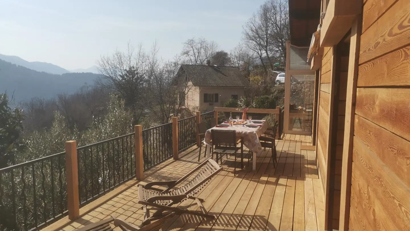 Terrasse - Les Grillons - Belvedere -Gîtes de France Alpes-Maritimes