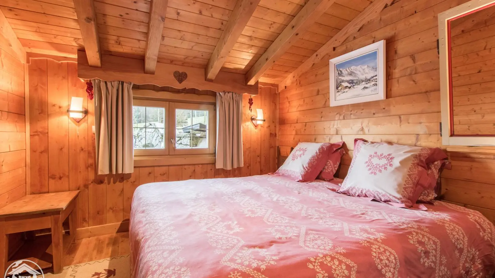 Chambre avec configuration lit double (2x90cm jumelés)