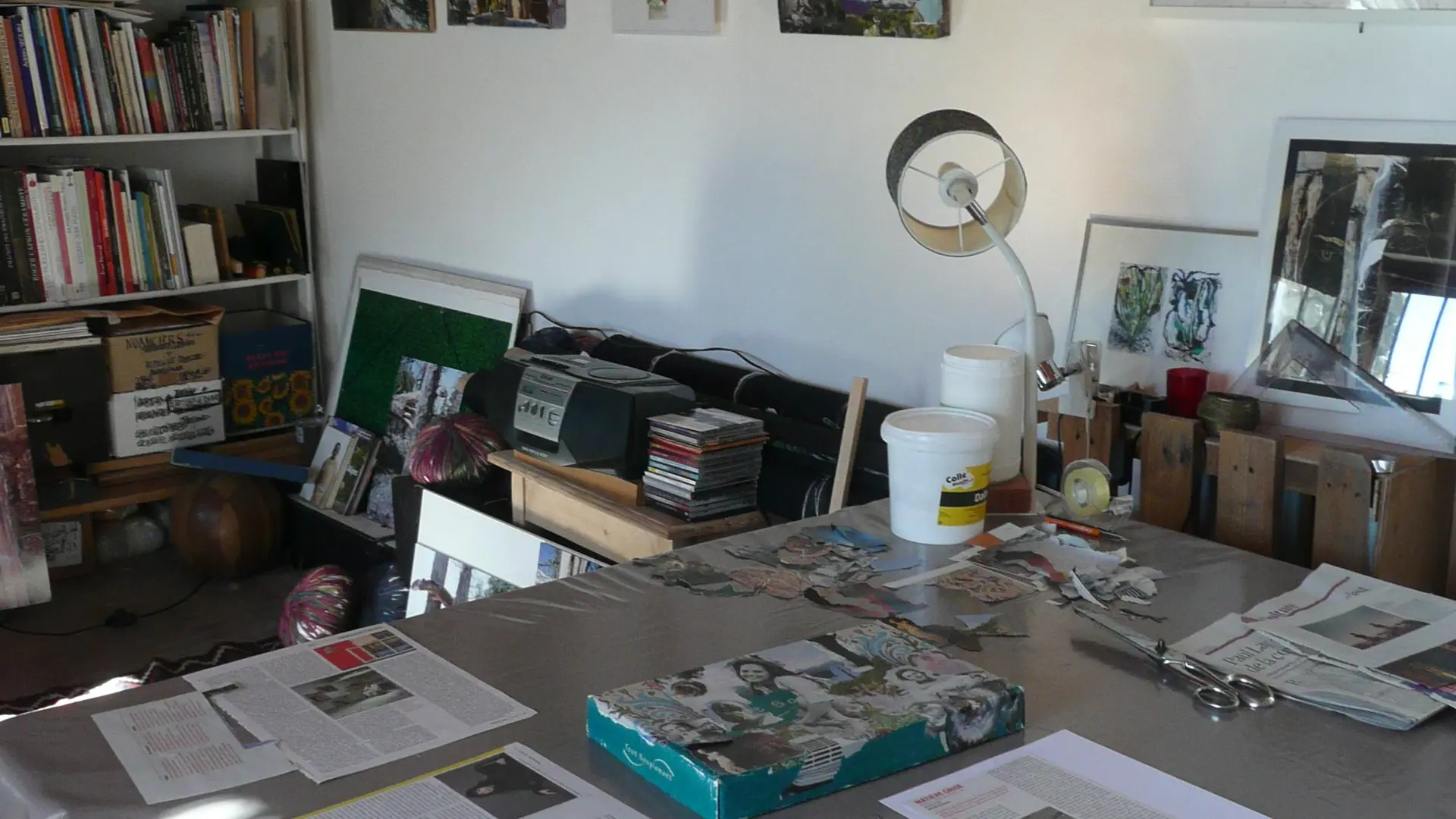 Collages papiers déchirés