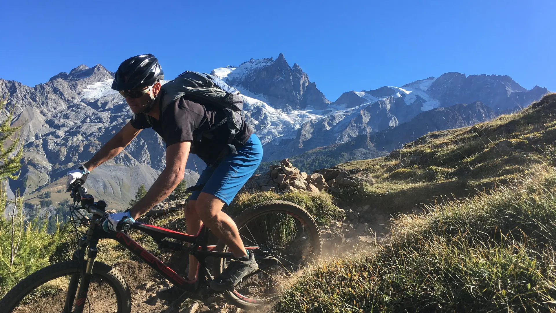 Vététiste en stage de préparation - La Grave