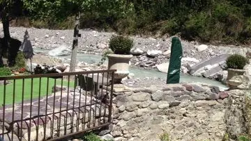 Vue rivière plage Gîte Moulin de la Source labellisé Gîtes de France Alpes-Maritimes à Fontan