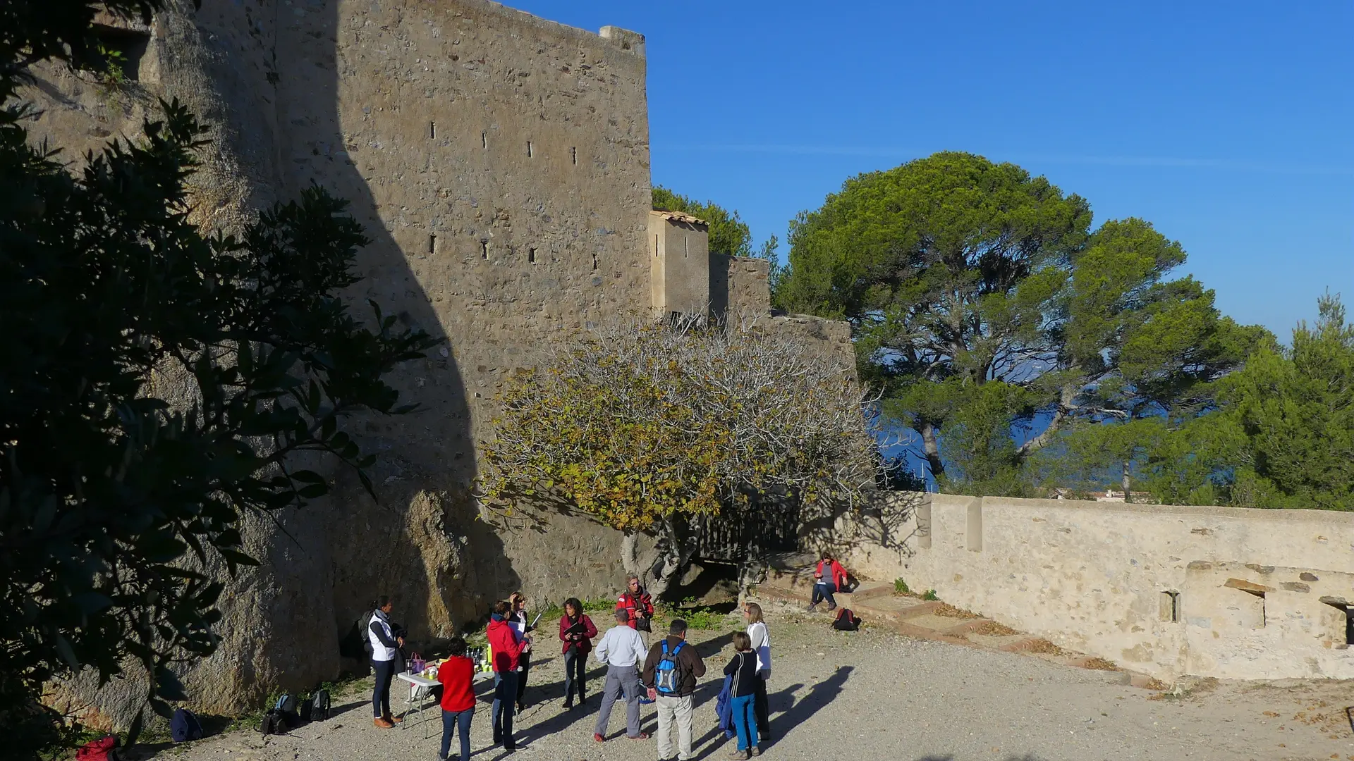 Visite guidée dans la cour exterieure