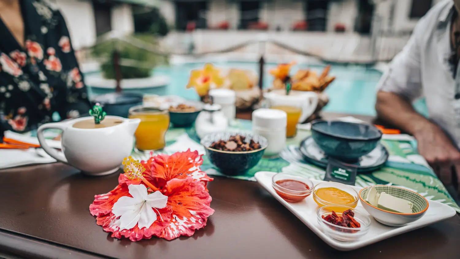 petit-déjeuner, fait maison, Hôtel Hibiscus