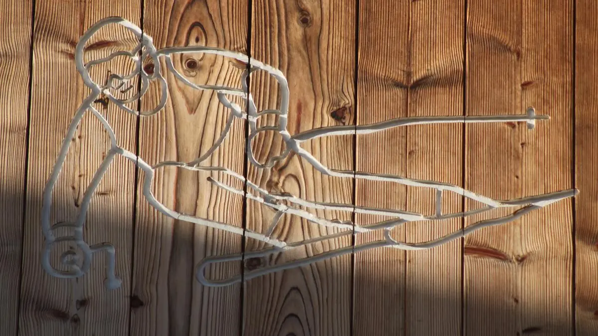 Le skieur, emblème du chalet