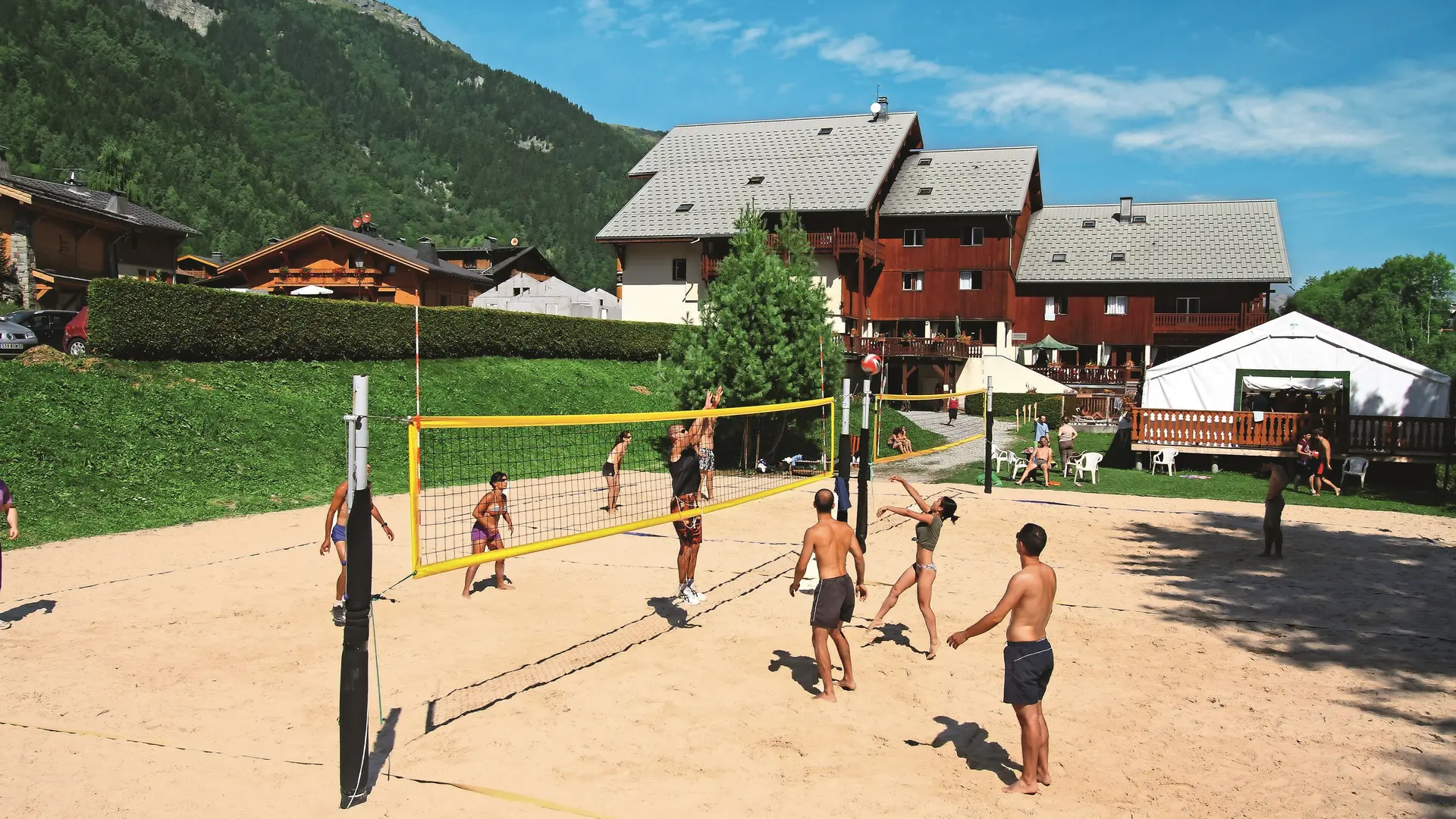 Les terrains de beach volley