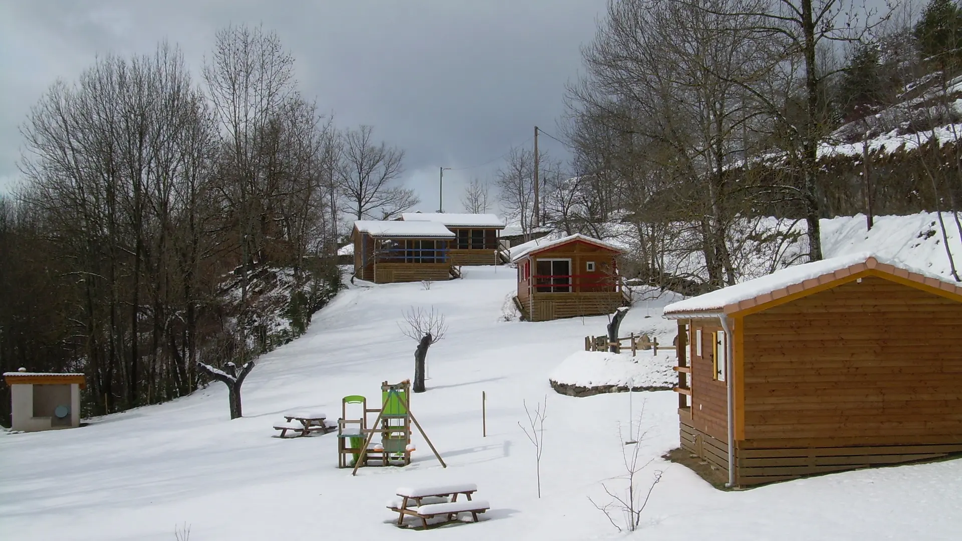 le parc en hiver