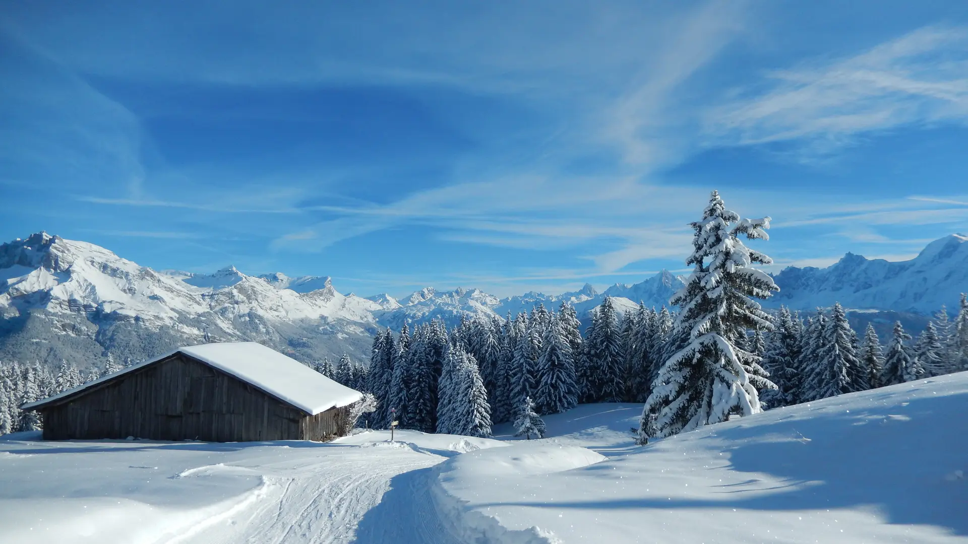 Sur le parcours, l'alpage de Beauregard