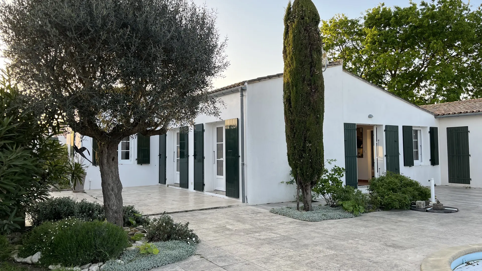 view of the house from the garden