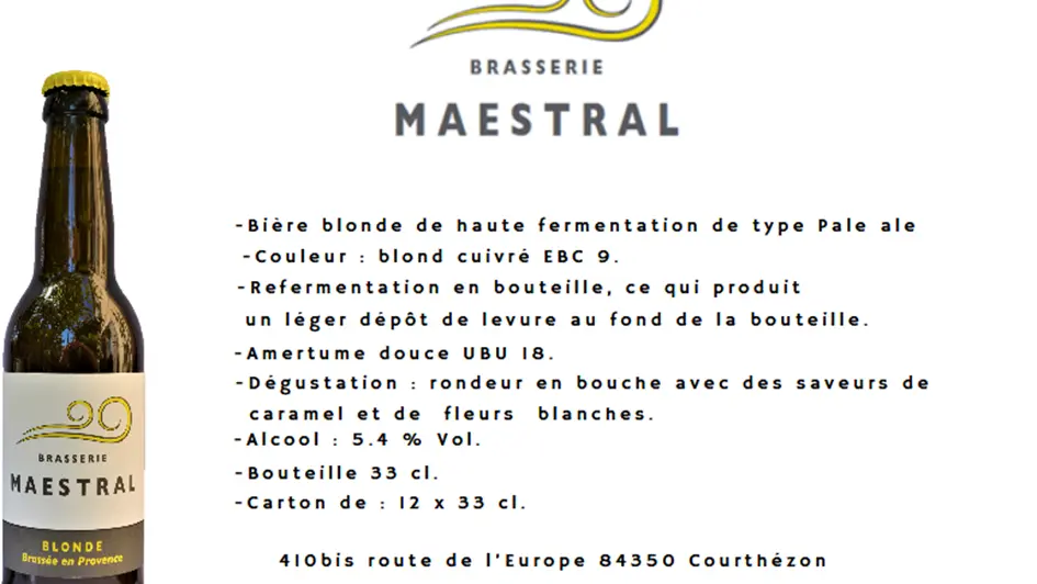 Brasserie Maestral - 84350
