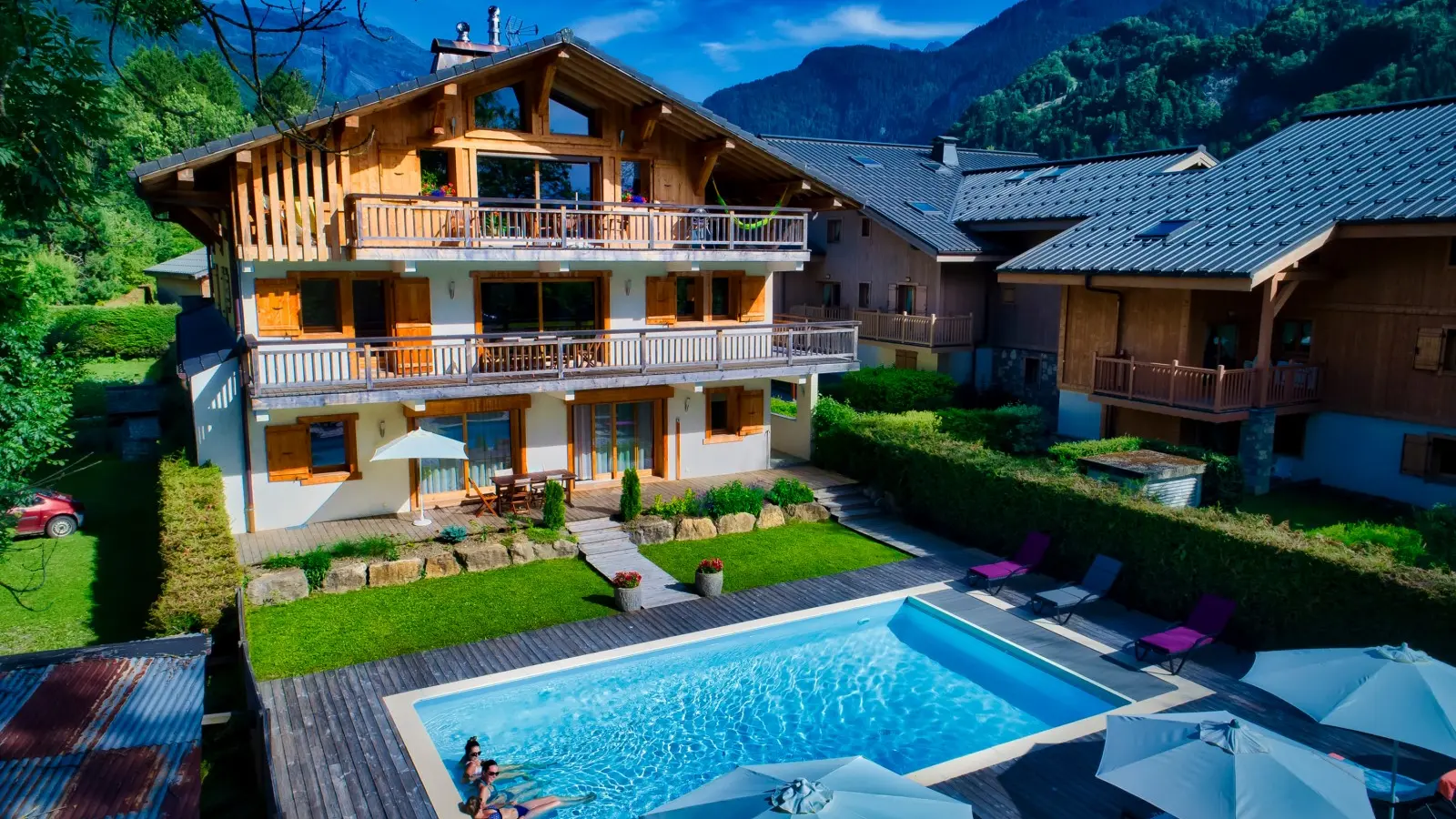 Chalet vue drone