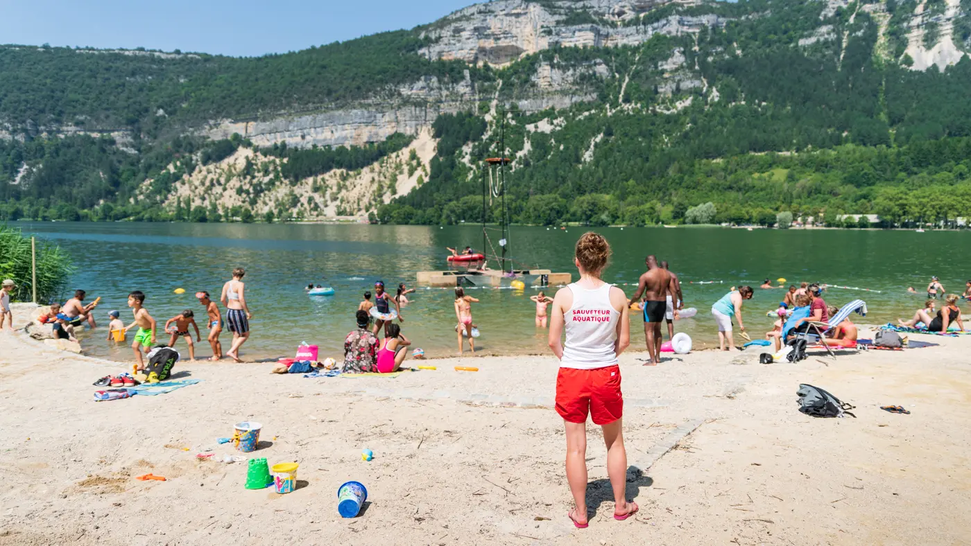 Plage de la Colonne à Nantua