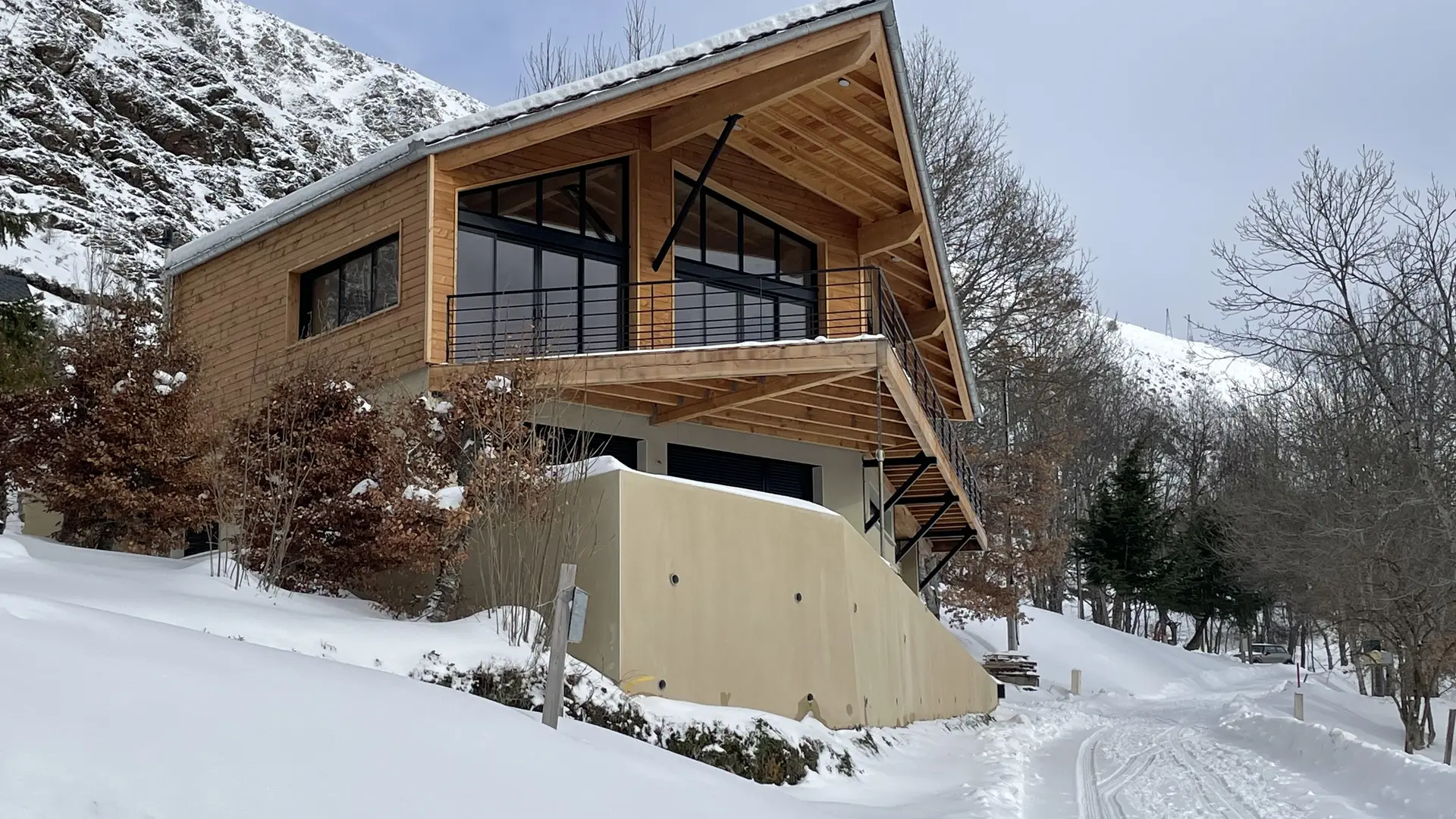 le chalet en hiver