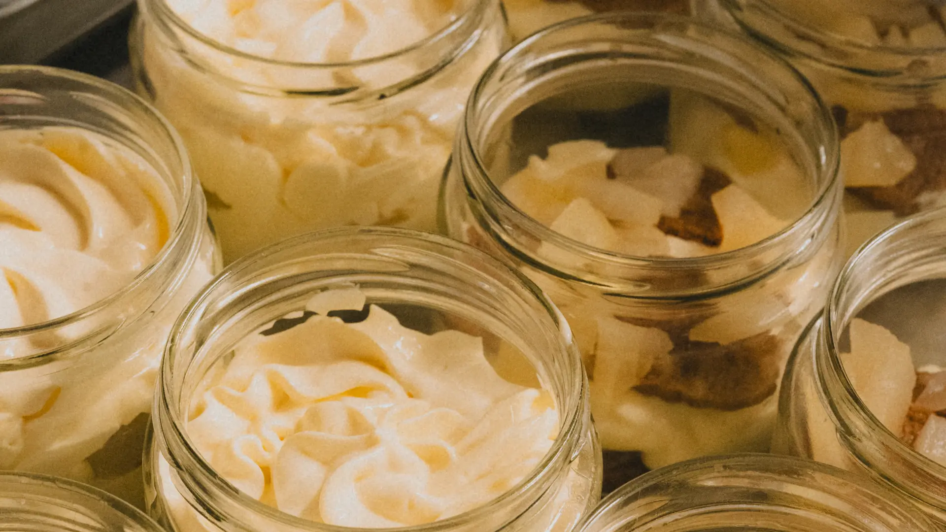 Desserts en préparation