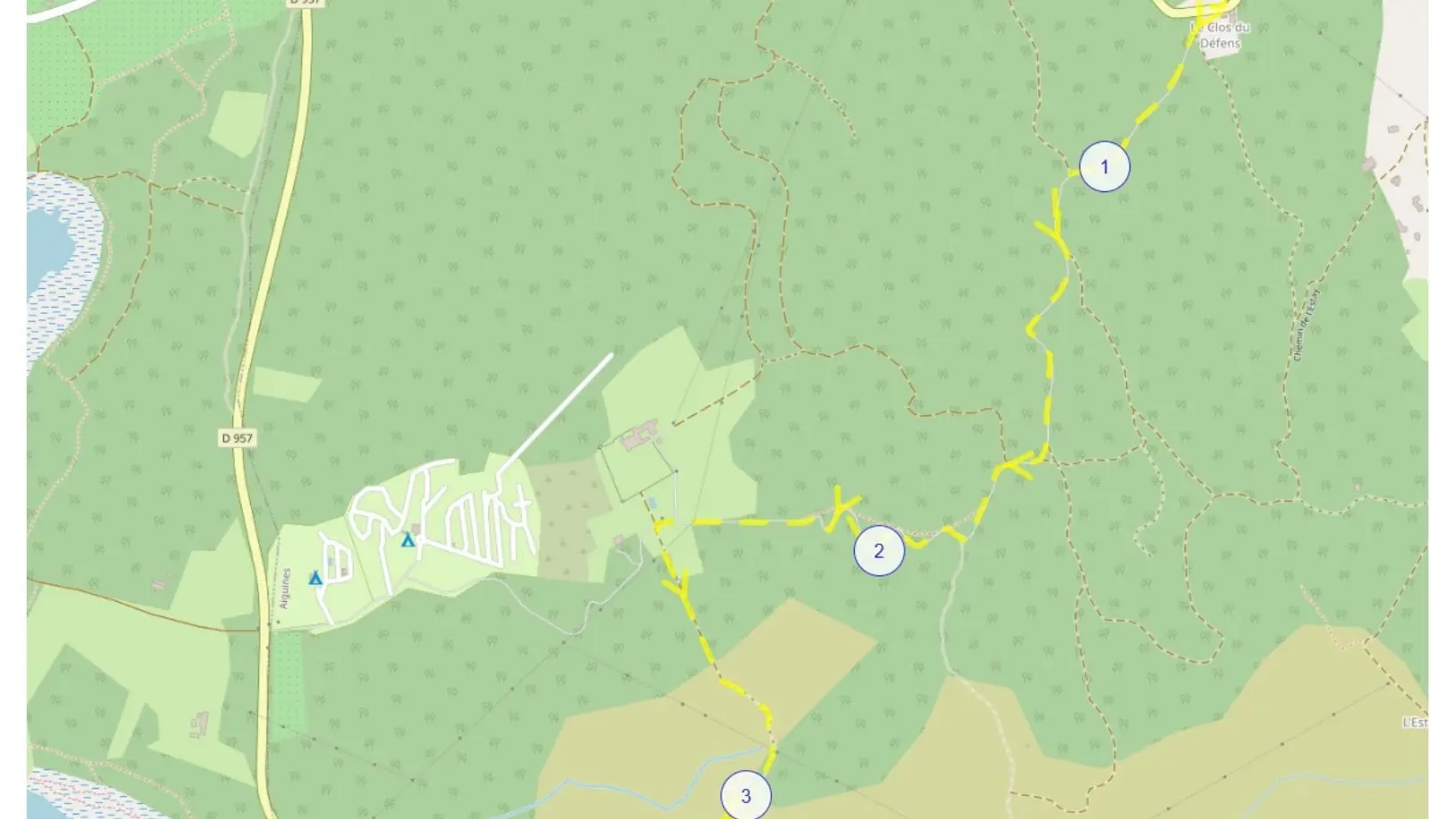 Hiking route