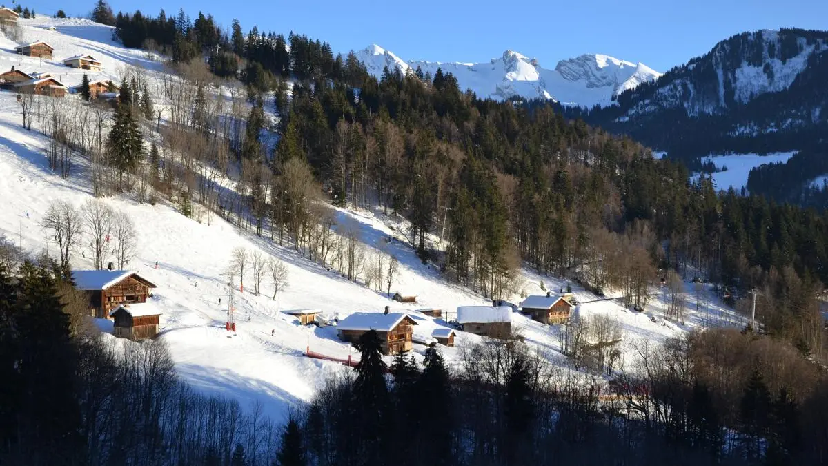 Vue du gîte en hiver 1