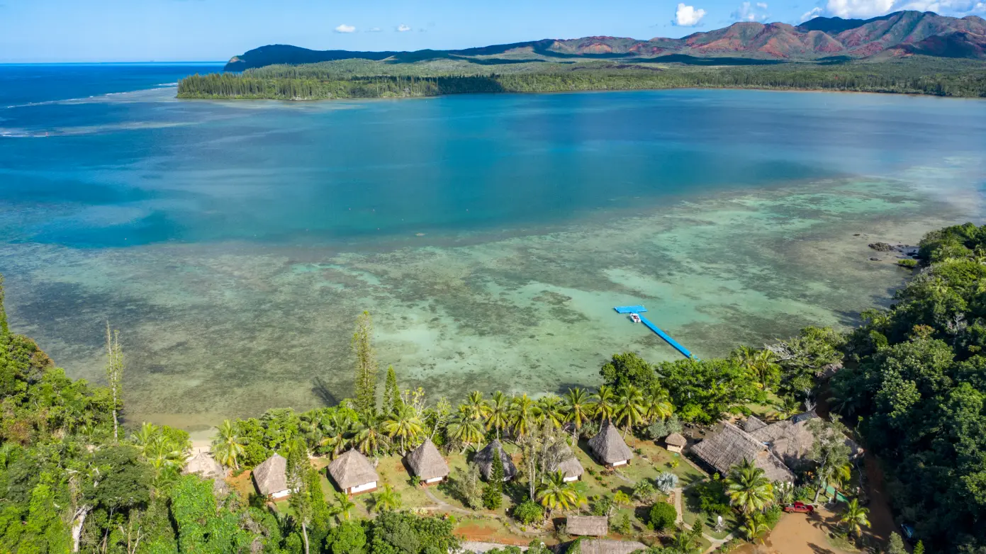 Admirez le Kanua Tera, vue du ciel