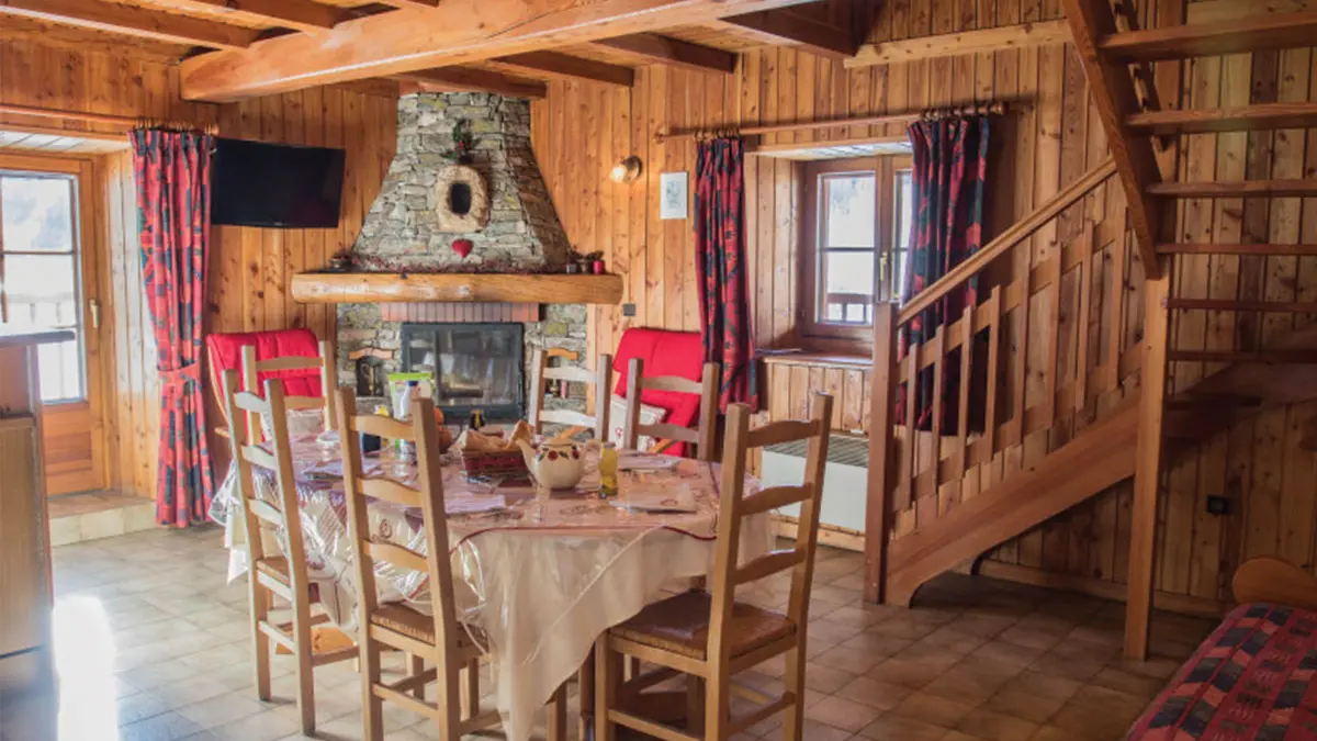 Salon / Salle à manger - Maison André Val d'Isère Tourisme