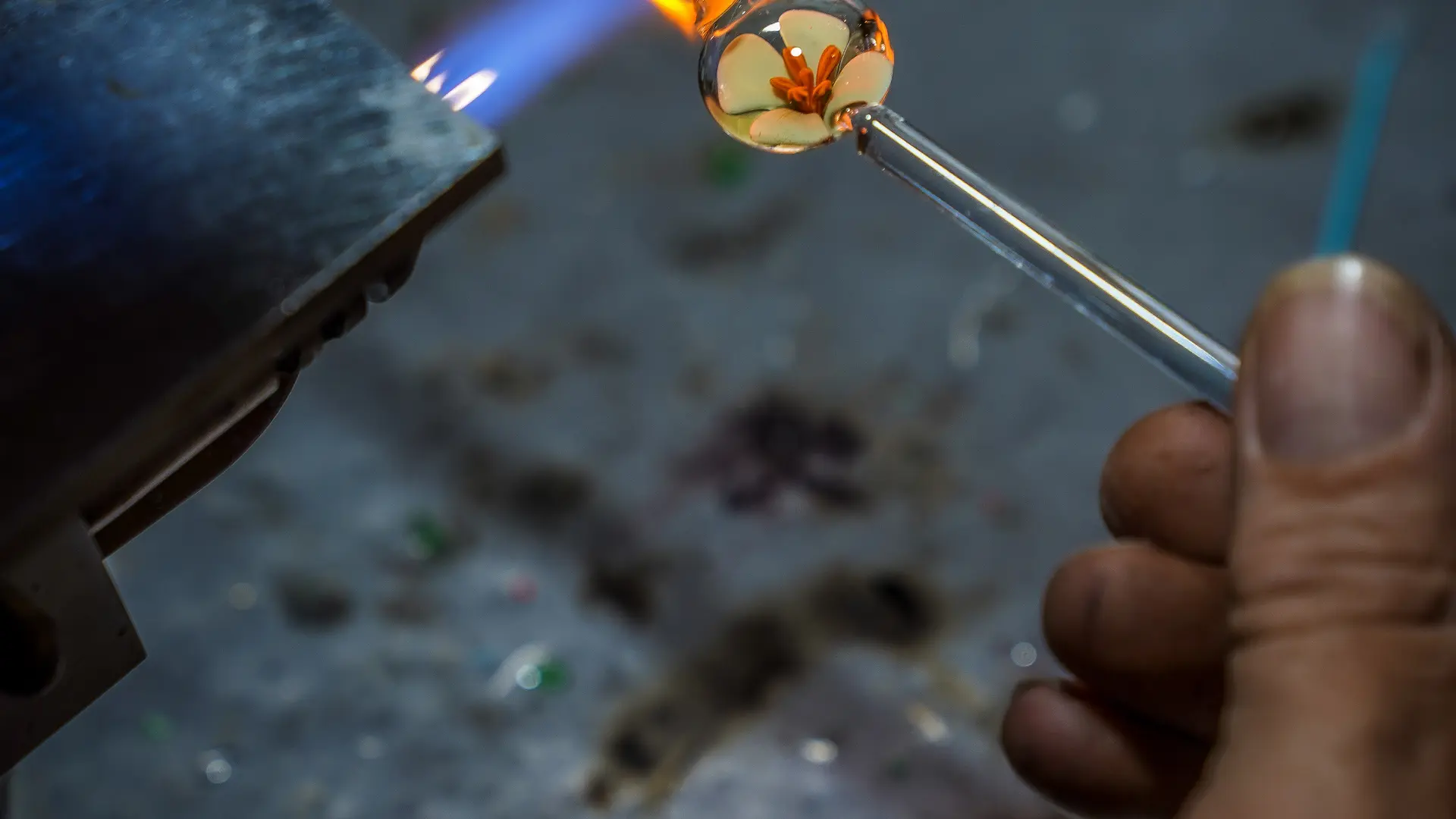 verre en fusion