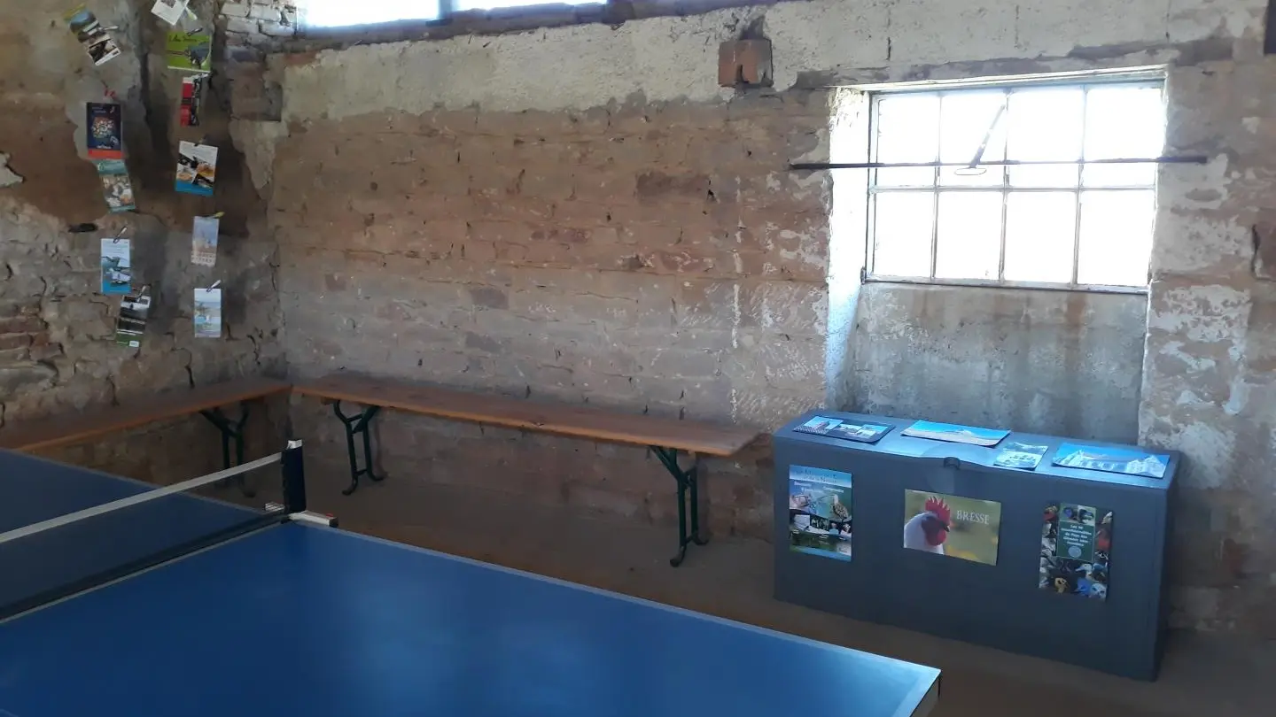 Salle détente avec divers jeux