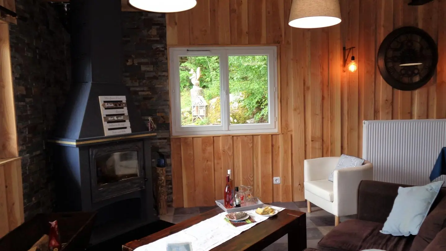 Espace salon commun à la maison d'hôtes