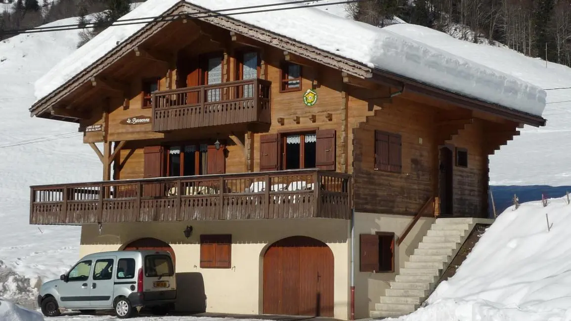 Le chalet en hiver