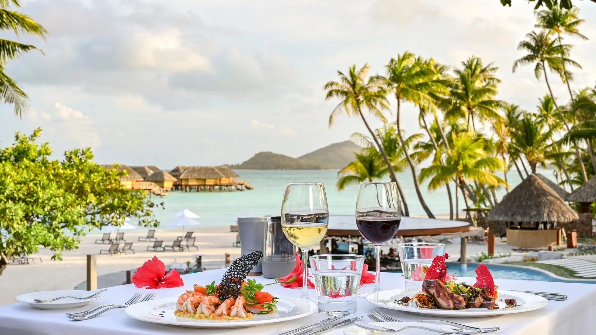 Dinner with a view - Restaurant Otemanu - Le Bora Bora By Pearl Resorts