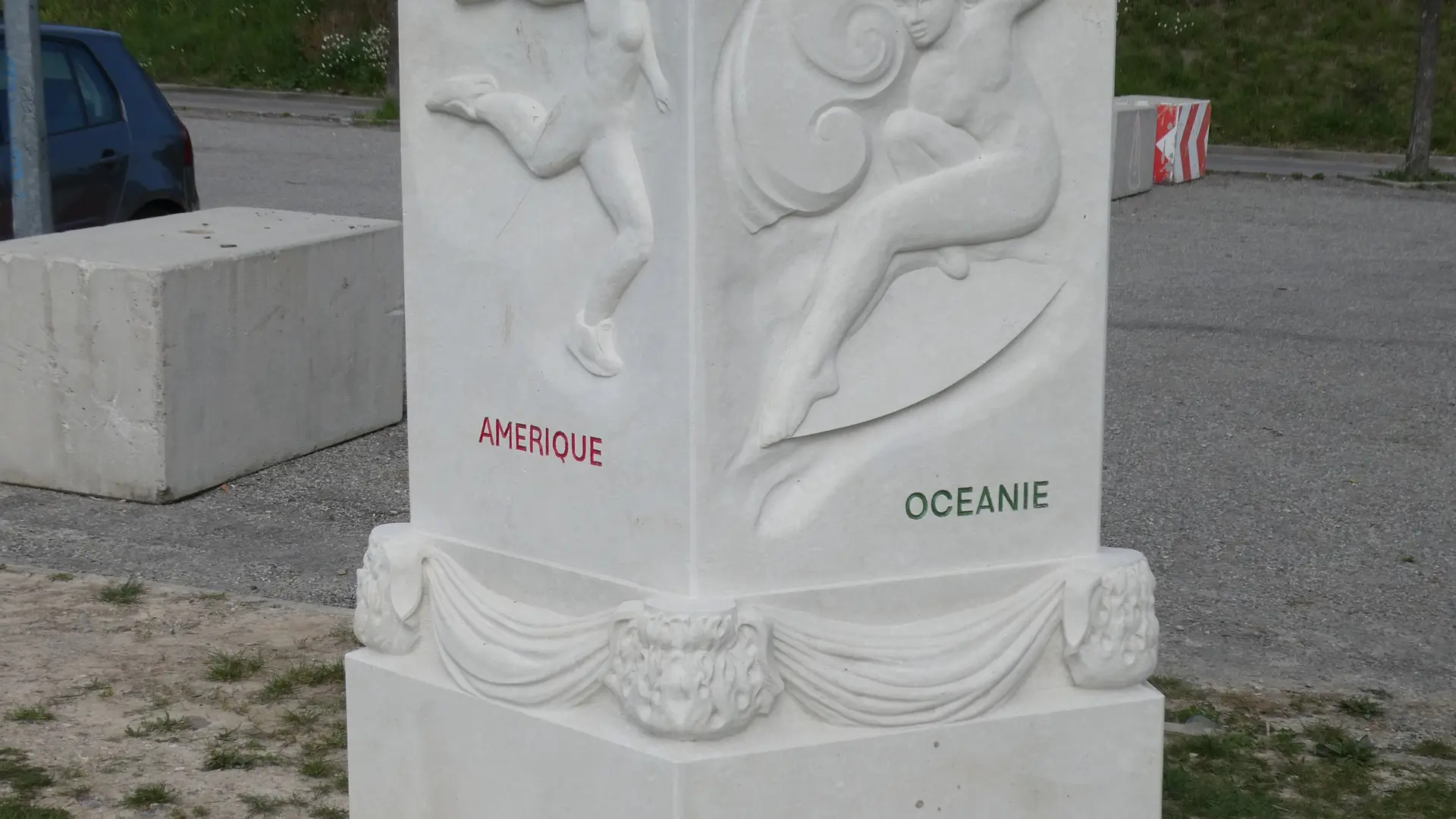 Sculpture les 5 continents et les Jeux Olympiques_Manosque